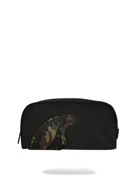 Astuccio con stampa SPRAYGROUND | 910B9337NSZSHARK CENTRAL BLACK NYLON CAMO